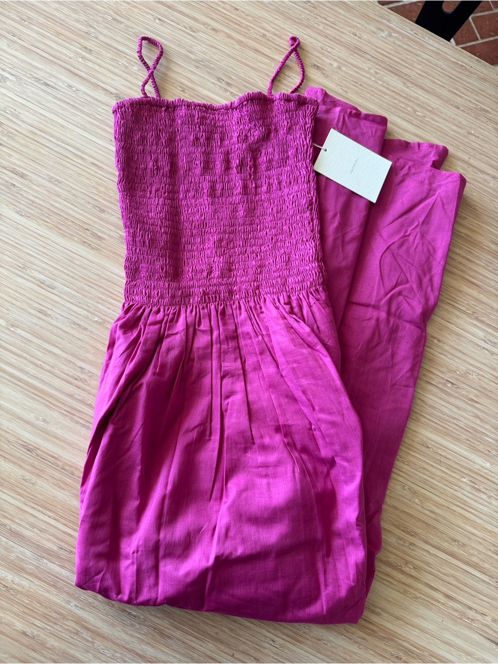 Faithfull the Brand Phoebe Maxi Dress in Cerise - Picture 7 of 12